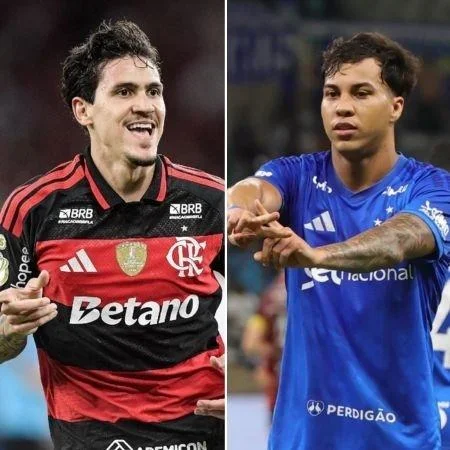 Pedro, do Flamengo, e Kaio Jorge, do Cruzeiro, são dois nomes que estão na pré-lista de Ancelotti para a Copa